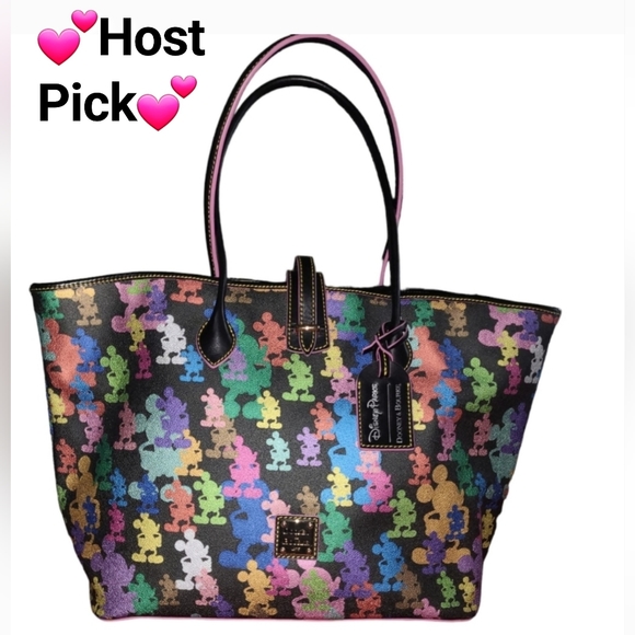 💕HP💕Disney Dooney and Bourke 10th Anniversary Mickey Balloons Tote Vag💕
